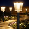 Super Bright Solar Pathway Lights Outdoor Powered,Adjustable Warm&Cool White,Waterproof IP65