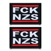 Pack of 2 FCK NZS Funny Patch Removable Patches with