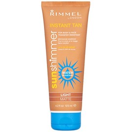 Rimmel London Sun Shimmer Light Matte Water Resistant Instant Tan Makeup Tube 125 ml