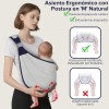 Cangurera Portabebés Ergonómico 2 Pcs Transpirable Canguro