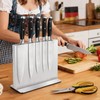 Fimaten Magnetic Knife Block Stand Without Knives 12 Inch Silver