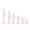 Nuts, 210pcs M2 304 Stainless Steel Cup Head Hex Socket