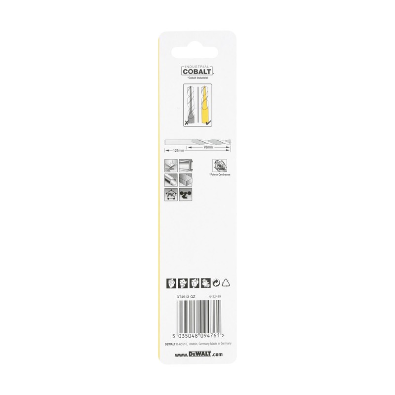 Dewalt dt4909-qz – Cobalt Drill Bit HSS-Co Extreme For Metal