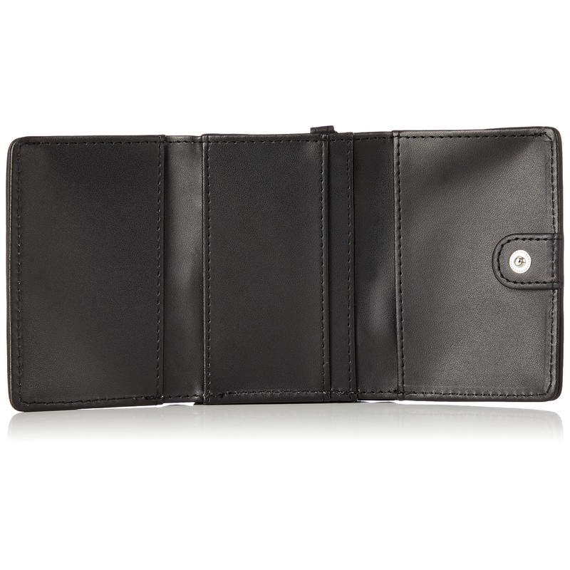 Fira FIMS-0343 Women's Trifold Wallet Logo Cool Black, Black
