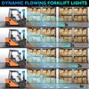 eTzone New Dynamic Forklift Lights Blue Forklift Spotlight Warehouse Pedestrian