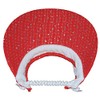 Cushees Sparkle Coil Back Sun Visor (621) (Red)