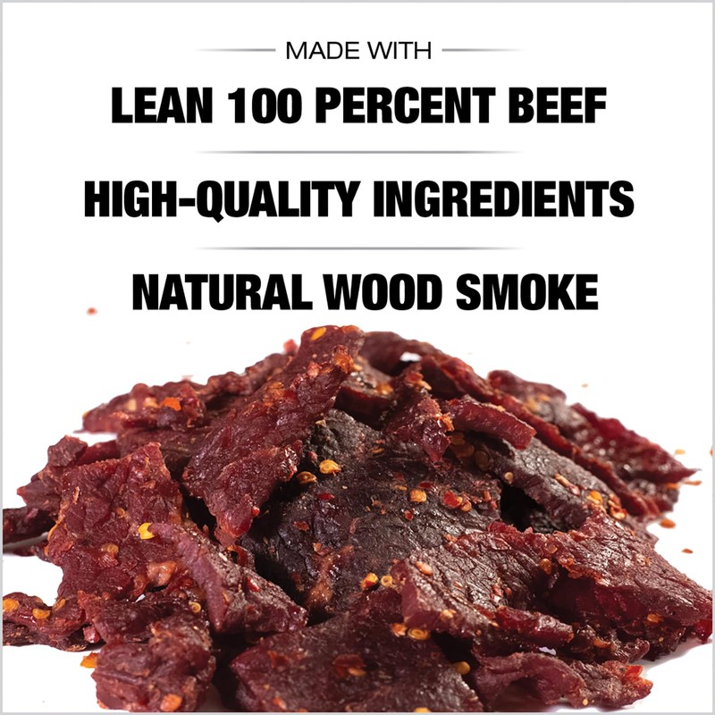 Old Trapper Beef Jerky, Hot & Spicy 10-Ounce Individual Pack,