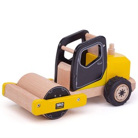 Tidlo T0416 Wooden Road Roller Construction Vehicles