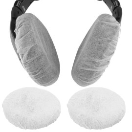 Universal 100*Disposable Headphone Sanitary Covers One-Time Headset Earmuff Shell Caps