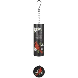 Carson Home Accents Cardinals Cylinder Sonnet, 36-inch Length, Steel, Metal, UV Printed, Home Decoration