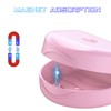 Retainer Cases(2pcs), Solid Orthodontic Retainer Cases-Pink