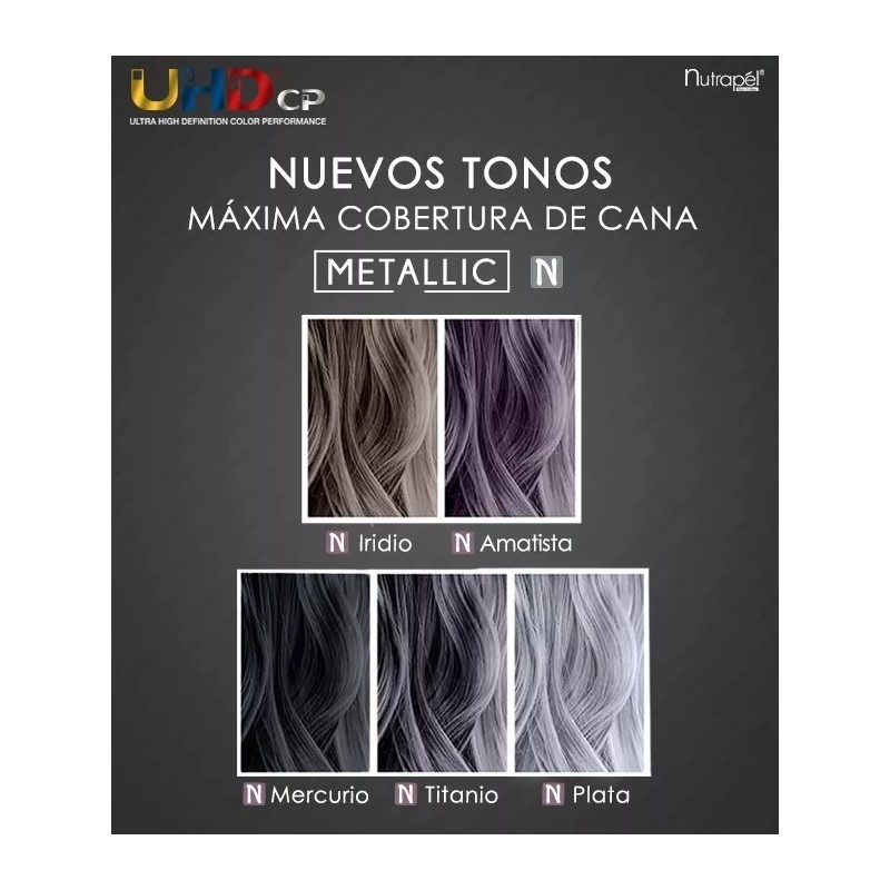 Nutrapel Nutrapel Uhd Tinte 90g Tono metallic plata