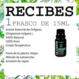 Aceite Esencial Orégano 15 Ml 100 Puro                                                                                                                