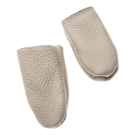 vhbw Leather Finger Protectors for Sewing, Spinning, Carving, etc. - 2 Piece Set (Thumb Finger + Forefinger Fingerling)