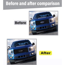 ZSJO ZSJO 12 inch Overlay Emblem for Ford,Front Grille Rear Tailgate Aluminum American Black Flag Emblem Fit for 2017-2022 Ford F250 F350 Super Duty. (Black,12 inch)