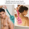 Evmliy 2-Pack Back Scrubber Loofah Brush with Long Handle for