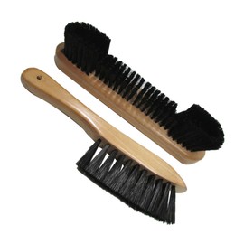 Parliky 2 Pcs Pool Table Brush Billiard Cleaning Tool with Wooden Handle Soft Bristles for Dust and Dirt Removal Includes Small Handle Brush for Corners Billiard Accessories
