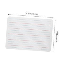 NUOBESTY 4 Rows 3 Square Dry Erase Board Dry Erase Board Lined Double Sided Dry Erase Board Lined Dry Erase Board with Line Dry Erase Board for Meeting Density Boards, mdf