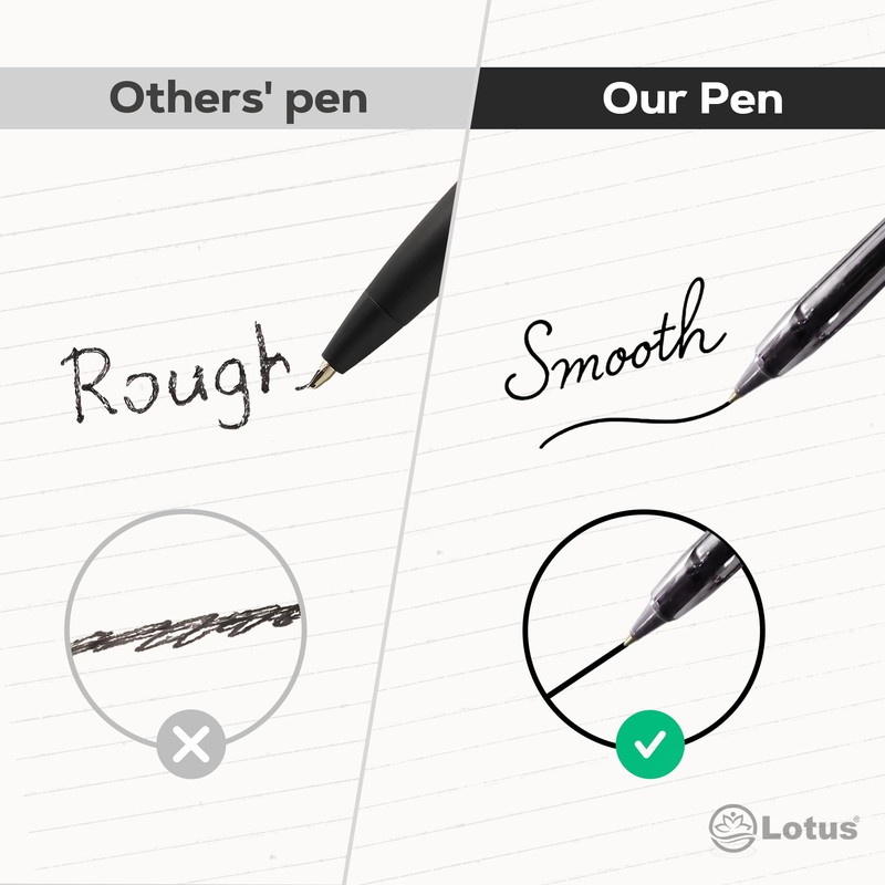 Lotus Pack of 10 Coloured Ink Medium Point Nib Ultra