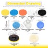Mardatt 13Pcs 6" Car Polishing Pad Kit Includes 6" Buffing