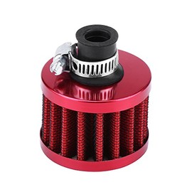 Keenso 13 mm Car Air Filter, Universal Car Air Intake Filter Kit, Mushroom Head, Crankcase Vent Cover for Vehicles with 13 mm Air Intake (Red) Interior & Exterior Tuning