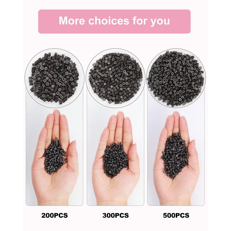 1000pcs 3mm Nano Ring Beads for Hair Extensions – Ultra