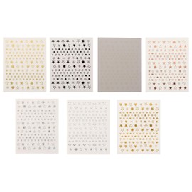 FOMIYES 7Pcs Etiqueta Engomada Arte Clavo De La 7 Pegatinas Para Uñas Pegatinas De Estrellas Pegatinas De Uñas De Pegatinas 3D Lentejuelas De Uñas Láminas De