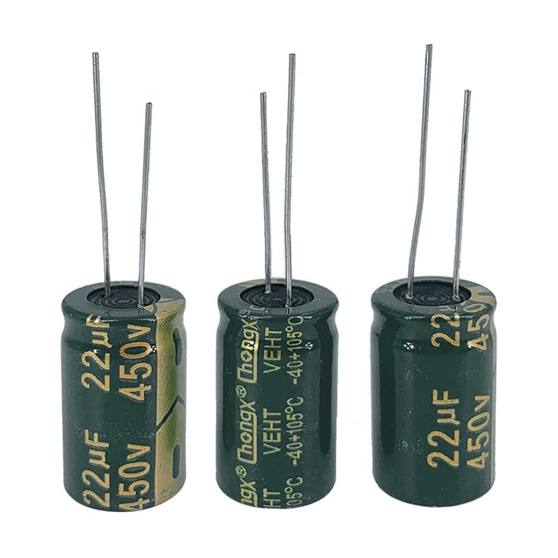PENGLIN 10pcs Electrolytic Capacitors Aluminum Electrolytic Capacitors 450V 22UF 105℃
