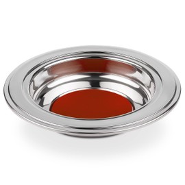 Steadfast Selections - (Offering Plate Red Premium Stainless Steel Offering Plates for Church | Offering Trays | Church Collection Plate | Church Offering Plates