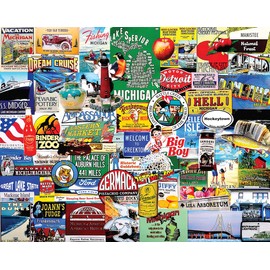 White Mountain Puzzles I Love Michigan - 1000 Piece Jigsaw Puzzle
