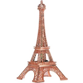 Eiffel Tower Nightlight Tower Lamp Eiffel Tower Architecture Model Eiffel Tower Statue LED Table Lamp Metal Architecture Model Home Decoration Craft Art Rose Gold