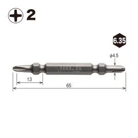 VESSEL AS20P2065F Slender Bits, Set of 20