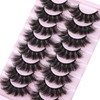 alicrown False Eyelashes Thick 20MM Lashes Fluffy Volume 3D Fake