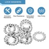 sourcing map M10 10Pcs External Tooth Washers, 304 Stainless Steel