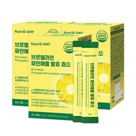 Nutri D Day Bromelain Pineapple Fermentation Enzyme 3g×30 sachets 3 bloat / 뉴트리디데이 브로멜라인 파인애플 발효 효소 3g×30포 3개 더부룩한 3개