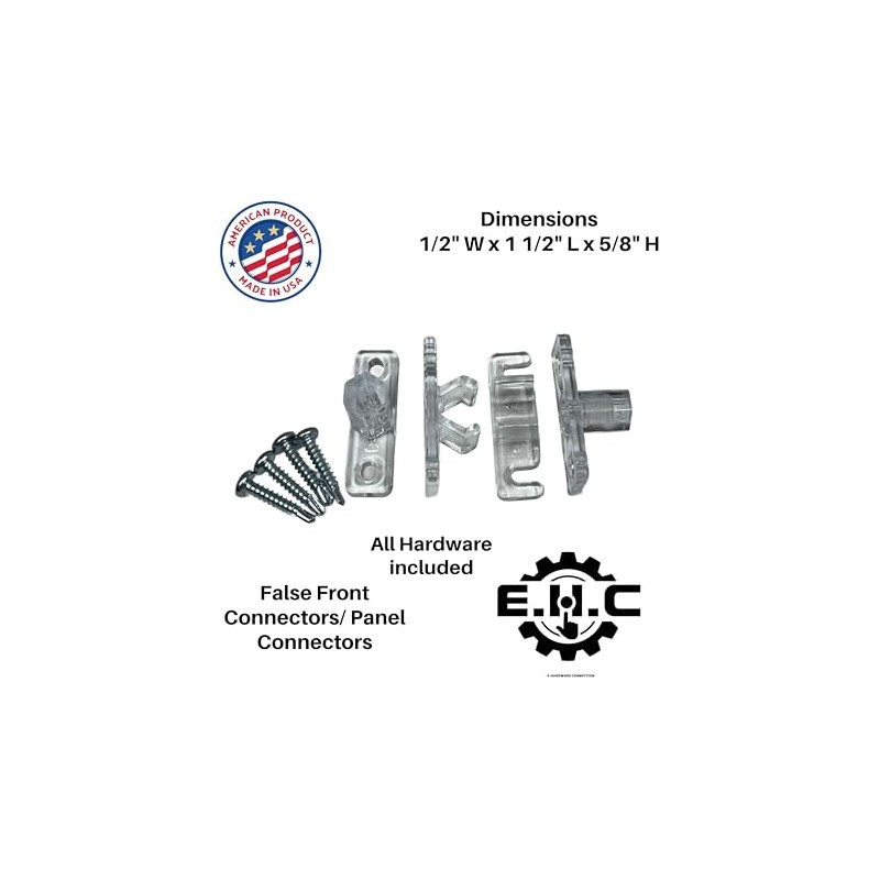 False Front Connectors/Panel Connectors/Extra Strong and Durable / (Peg and