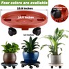 5 Pakcs Large Plant Caddy with Wheels 15.8" Rolling Plant