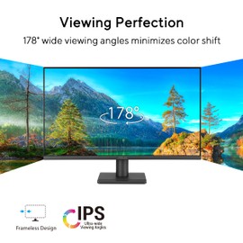 ASUS 27” Eye Care Monitor (VA279QG) – IPS, Full HD, 99% sRGB, Frameless, 120Hz, Adaptive-Sync, 1ms, Speakers, HDMI, DisplayPort, VGA, Low Blue Light, Flicker Free, Wall Mountable, 3 yr Warranty
