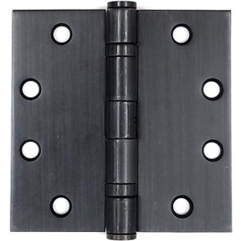 Hinge Outlet Heavy Duty 5 Inch Square, Oil Rubbed Bronze Commercial Door Hinges Ball Bearing, Non-Removable Pin, 2 Pack