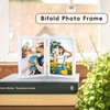 SNXJWA 8x10 Picture Frames Double White Photo Frame Folding Vertical