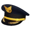 [cnstone] Pilot Hat, Hat, Eagle Badge, Embroidered, Costume Accessory, Kids,