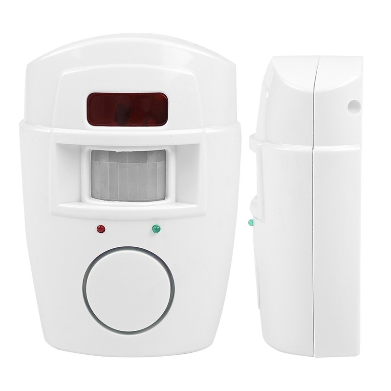 Wireless PIR Motion Sensor Detector Security Alarm System Remote Controls