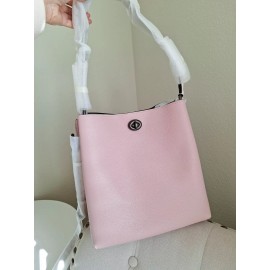 Coach NWT COACH 89102 CHARLIE BUCKET BAG Tote Hobo Handbag AURORA  Brown Beige Pink