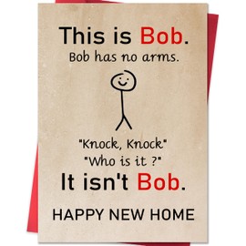 IDU Funny Retirement Card Gifts for Men Women with Absurd Bob Knock Knock Joke,Happy Retirement Party Decorations for Coworkers Boss Dad Mom Teachers Nurses Doctors