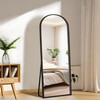 FURNIinspire Arched Full Length Mirror with Stand, 56"x18" Full Body