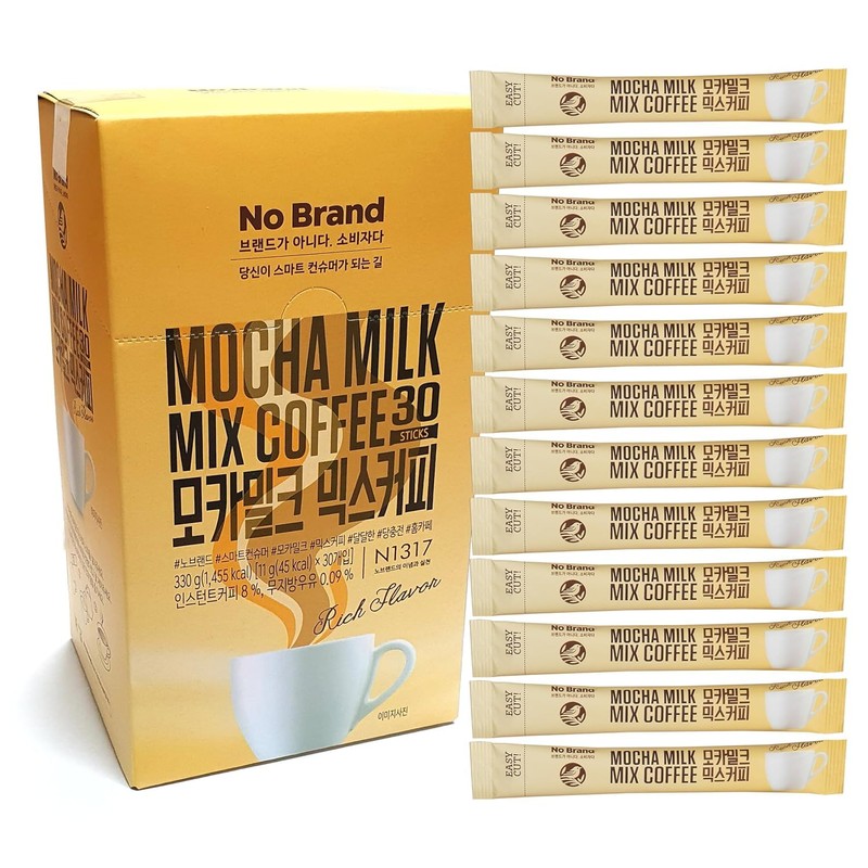 LENITH Korean Mocha Milk Mix Coffee 30 Sticks Instant Coffee