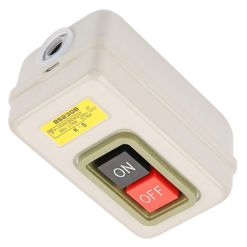 On Off Push Button Switch AC 380V 3.7kW BS230B Self