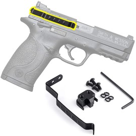 IWB Gun Belt Clip for Glock Slide Cover Plate Accessories, Inside The Waistband Concealed Carry Minimalist Holster Compatible Smith and Wesson S&W MP Full Size/Compact/2.0 (Not Shield) 9mm/.40/.45