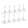 Healeved 2 Sets Nail Art Practice Stands Base Adjustable Press