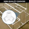 12-Pack 3 Way PVC Fittings 1 Inch, Furniture Grade PVC